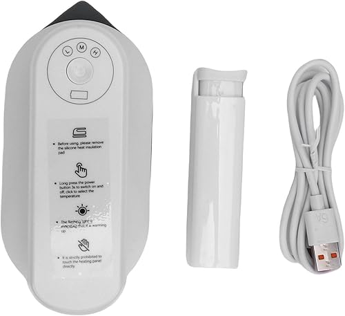 Fabater Mini plancha inalámbrica para ropa, plancha eléctrica portátil de mano recargable por USB, máquina de planchar en seco y húmedo con 3