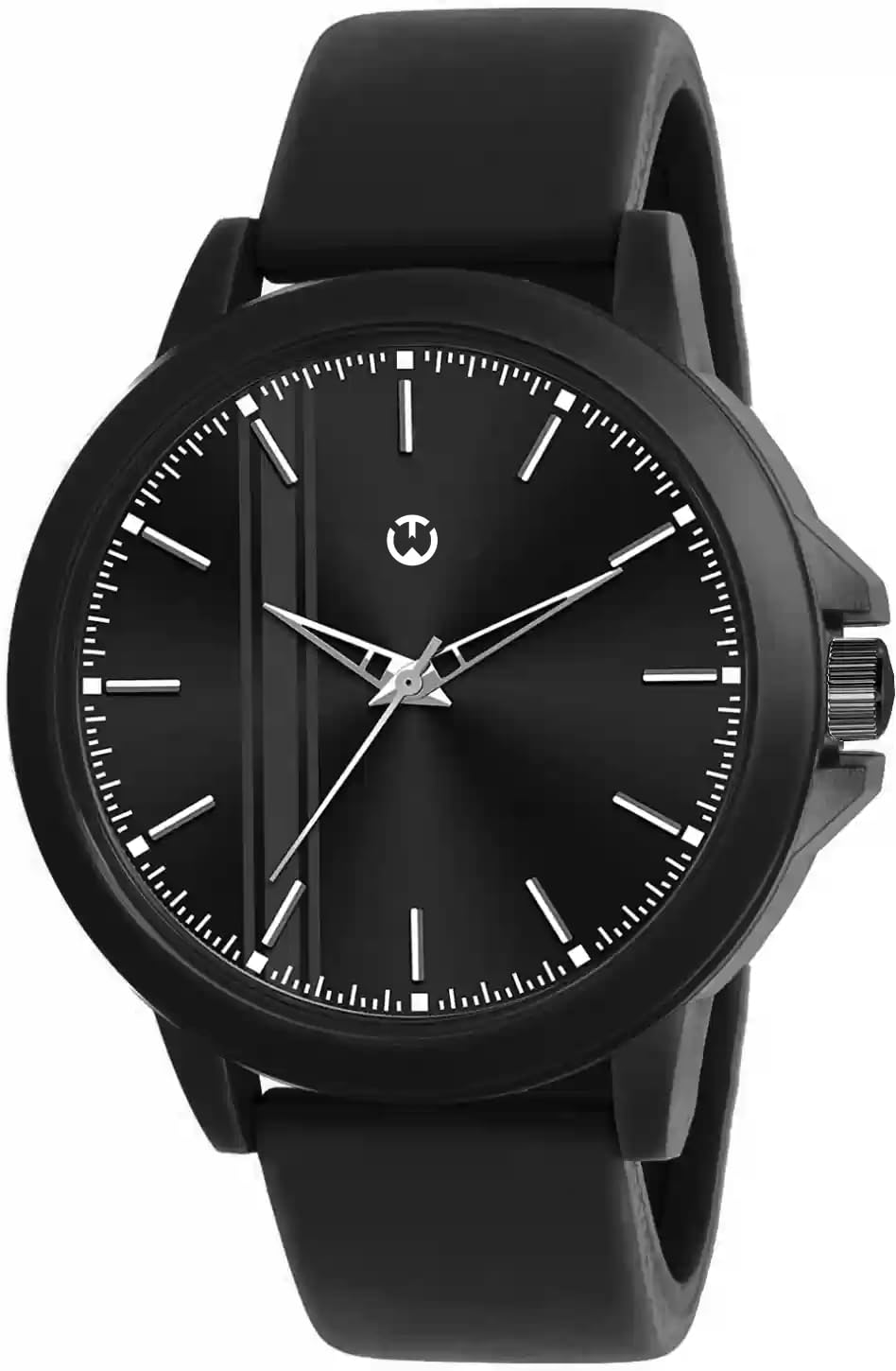 WIZARD TIMES Men’s Watch, Black & Brown Silicon Strap, Black Dial, Formal & Casual Wear, Water Resistant Watch, Analog Boys Watch, Gift Watch for Men (Black) (B0DCT5QG1Z) Amazon Price History, Amazon Price Tracker