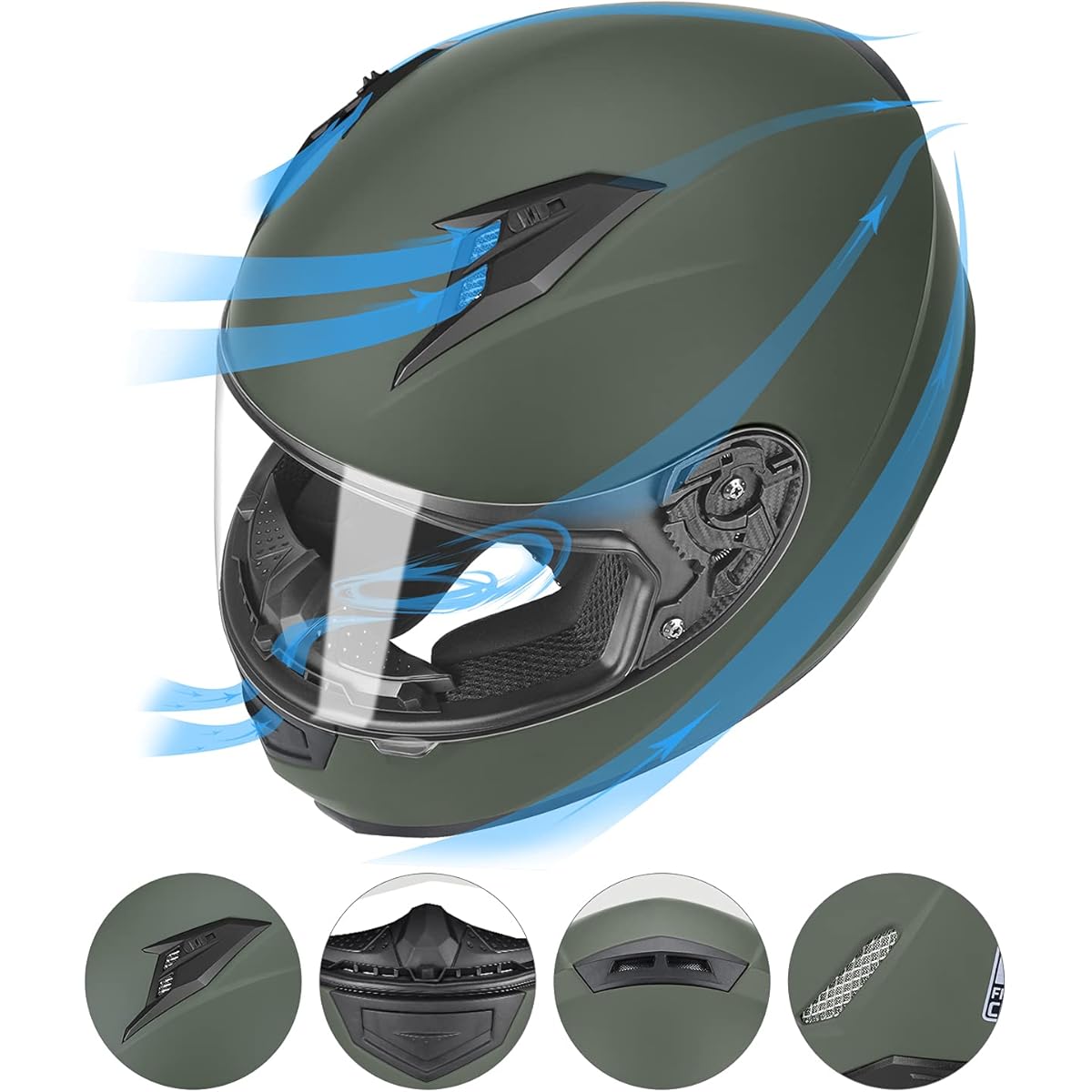 $12/mo Finance GLX GX11 Compact Motorcycle Helmet Camo, X