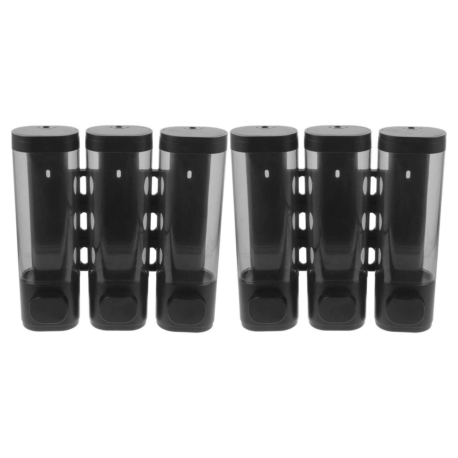 Toyvian Lot De 2 Recharges pour Salle De Bain, Support Mural pour Shampoing Et Après-Shampoing - Type Rechargeable Ou Grande Capacité, pour, Style Hôtel, Bouton-Poussoir pour Perceuse,