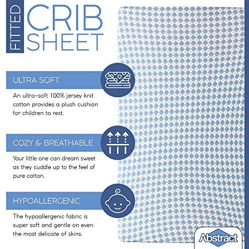 Abstract Cotton Crib Sheets - Fitted Crib Sheet For Standard Crib Mattress thumb #1