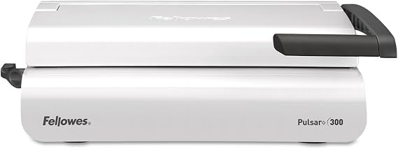 Fellowes Pulsar+ Comb Binding Machine, School Supplies & Classroom Organization Manual Binder, 20-Sheet Punch Capacity, Includes 10-Pack Starter Kit (5006801)