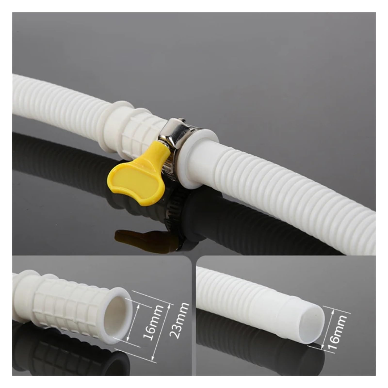 Tubo Condensa Condizionatore Universal Air Conditioning Drainage Hose | Flexible Air Conditioning Drain Hose Accessories Cuttable Corrugated Drainpipe(20M)