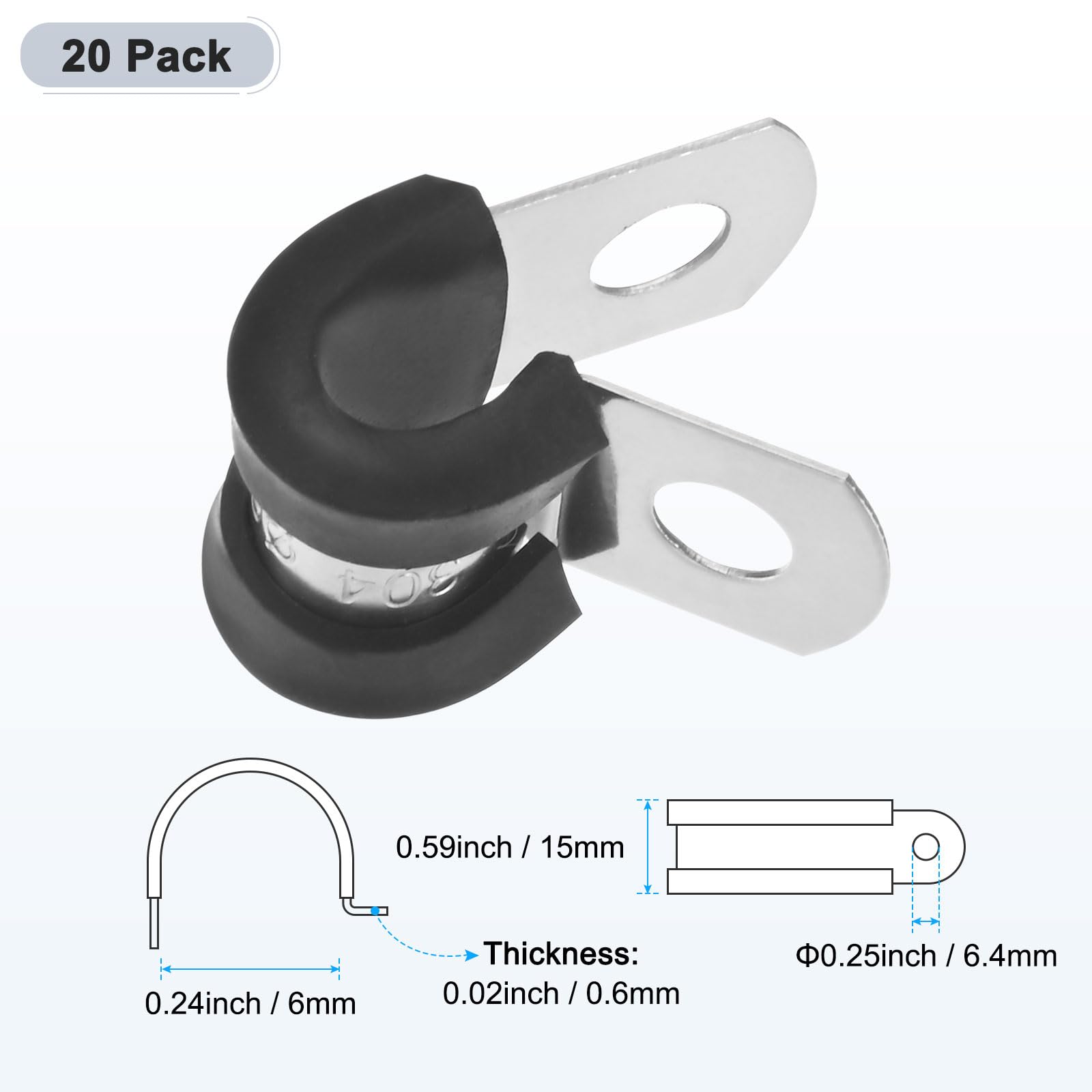 M METERXITY 20-Pack Cable Clamps - Image 3