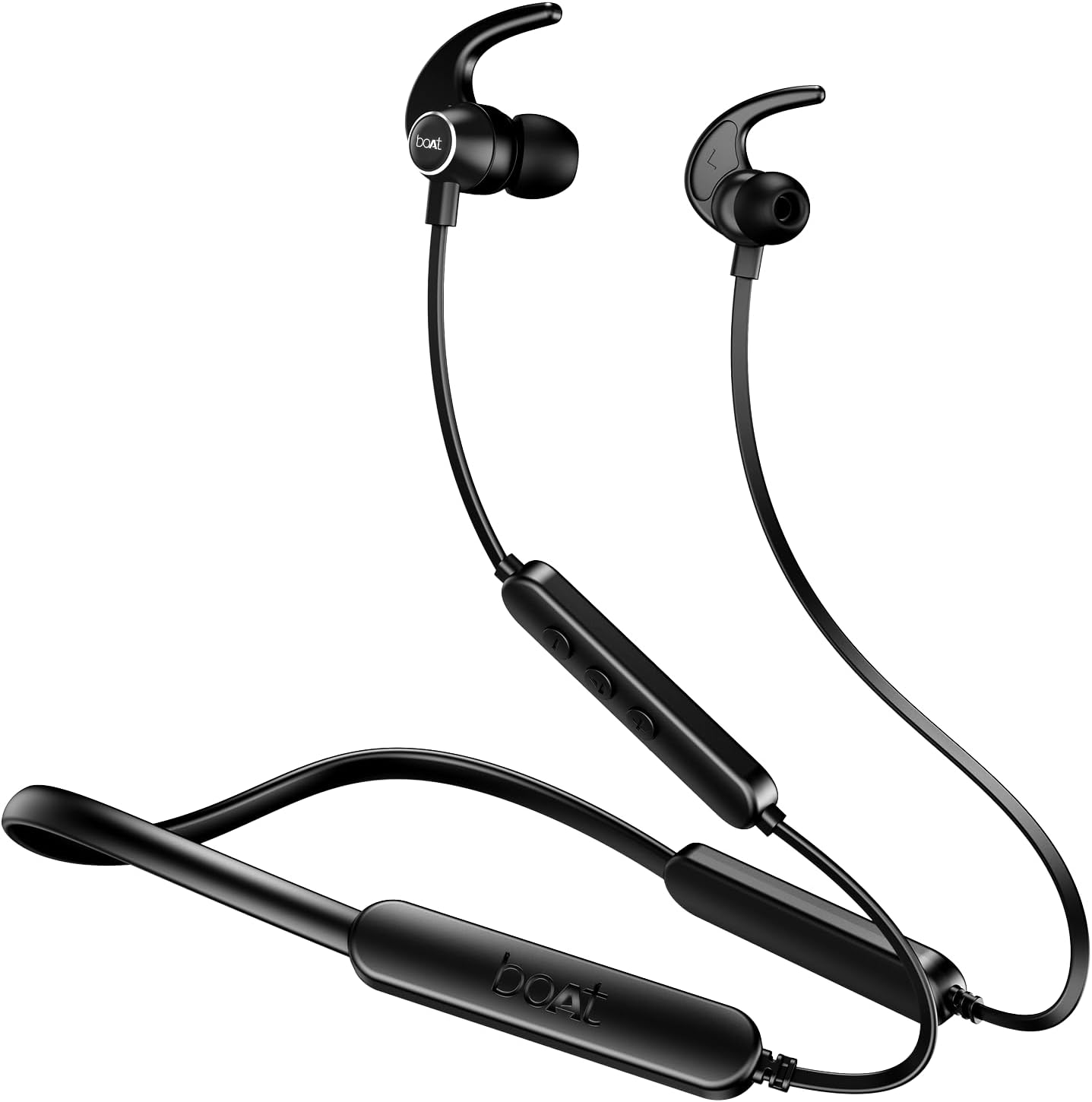 boAt Rockerz 255 Pro+ Bluetooth Wireless in Ear Earphones with Upto 60 Hours Playback, ASAP Charge, IPX7, Dual Pairing and Bluetooth v5.2(Active Black)