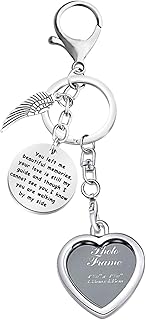 KUIYAI Memory Keychain for Loss Picture Frame Gift Remembering Loss of One You Loved