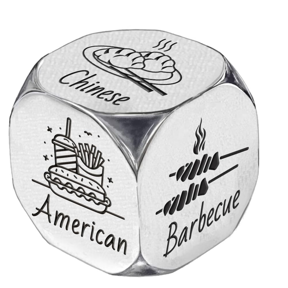 UNICRAFTALE Date Night Dice Food Dice Decider Different Cuisines Anniversary Wedding Gifts for Him Her Valentines Gifts for Women Men friend Birthday Couple Gifts