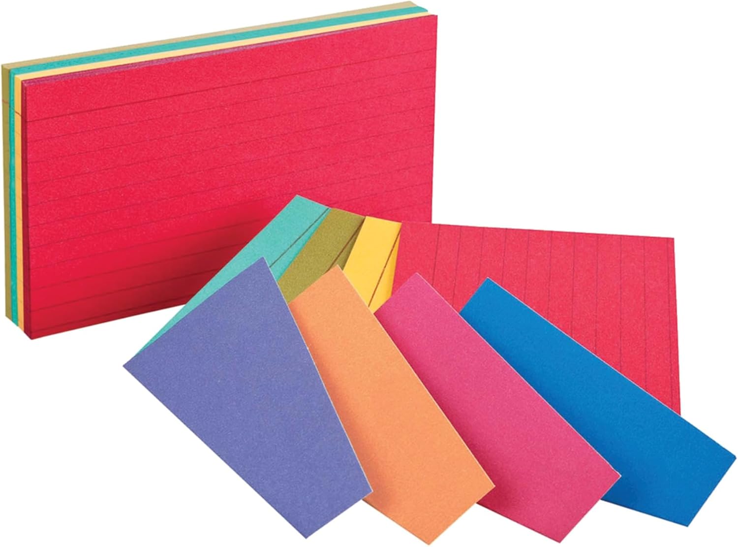 Oxford 41 ruled 4 x 6 white index cards in a bulk pack