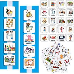133 Pieces Visual Schedule Cards Da...