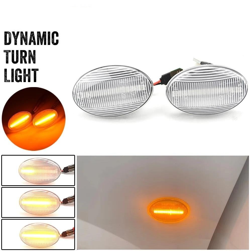 Freccia Retrovisore 12 V 2 pezzi LED dinamici luci posizione laterali indicatore direzione lampeggiante per Opel per Astra F (T92) per Combo B Freccia Lampada auto