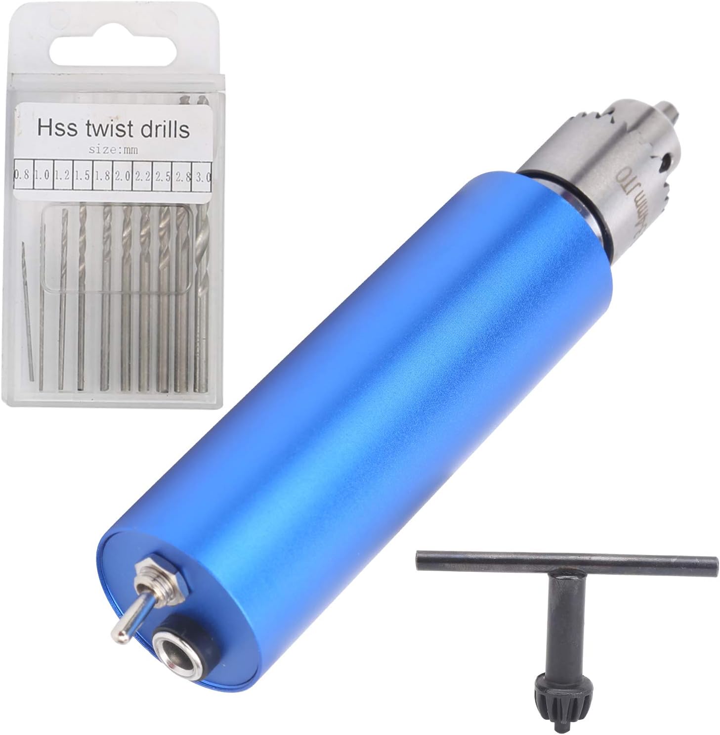 Versatile Mini Electric Grinder Aluminum Housing Rotary Tool Set with Drill Bit Set AC100-240V US Plug for Metalworking Engraving Grinding