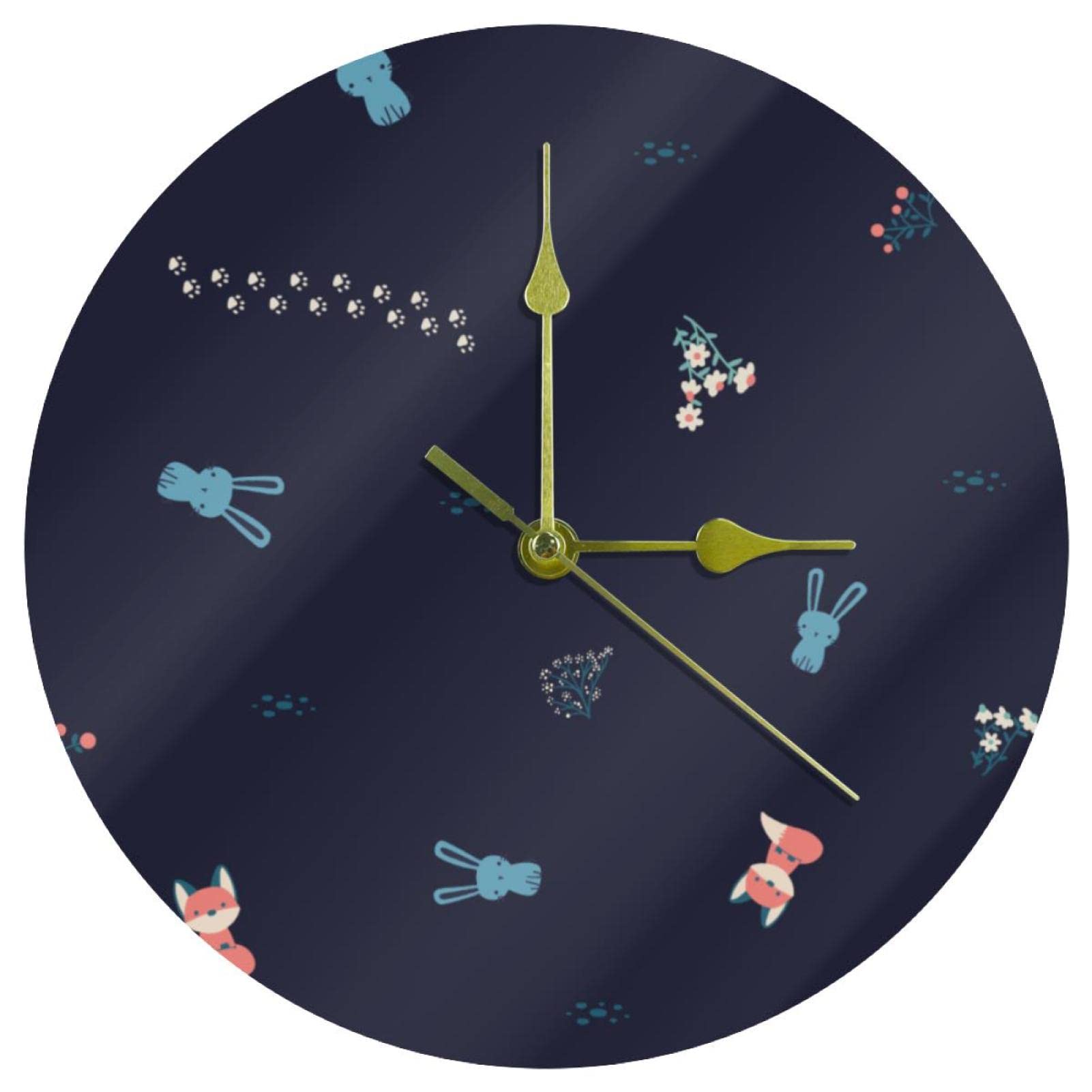 Horloge murale à piles facile à installer pour classe et bureau