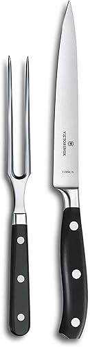 Victorinox Grand Maitre - Juego de cuchillos para accesorios de cocina, incluye cuchillo de cocina y tenedor para tallar, utensilios de cocina de