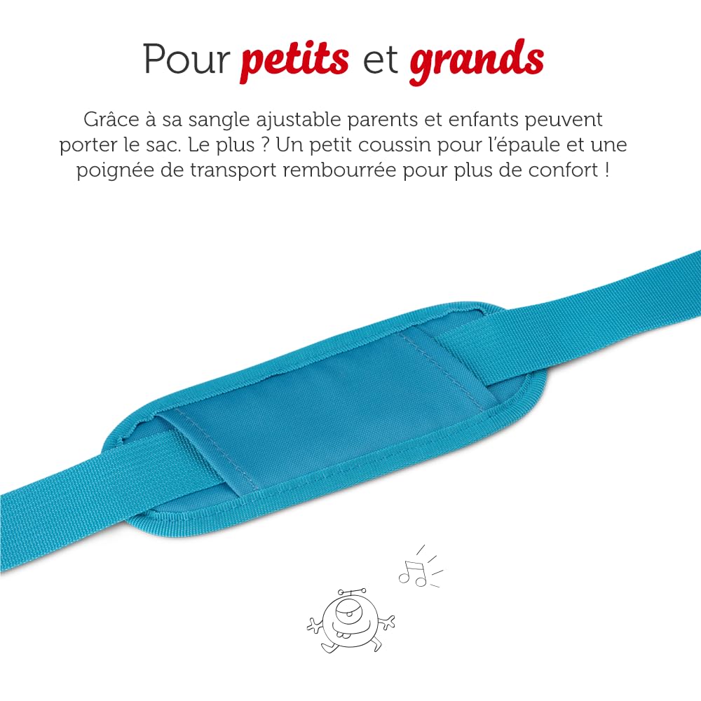 tonies Sac Bandoulière - La Reine des Neiges Sac de Transport pour Ranger la Toniebox, Le Casque Audio Chuchote, la Station de Recharge, et Jusqu’à 8 Figurines