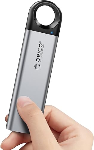 Miniatura 7 de ORICO SSD externo de 1 TB de hasta 1050 MBs, unidad de estado sólido portátil con diseño de orificio para colgar, cable USB C y A 2 en 1,