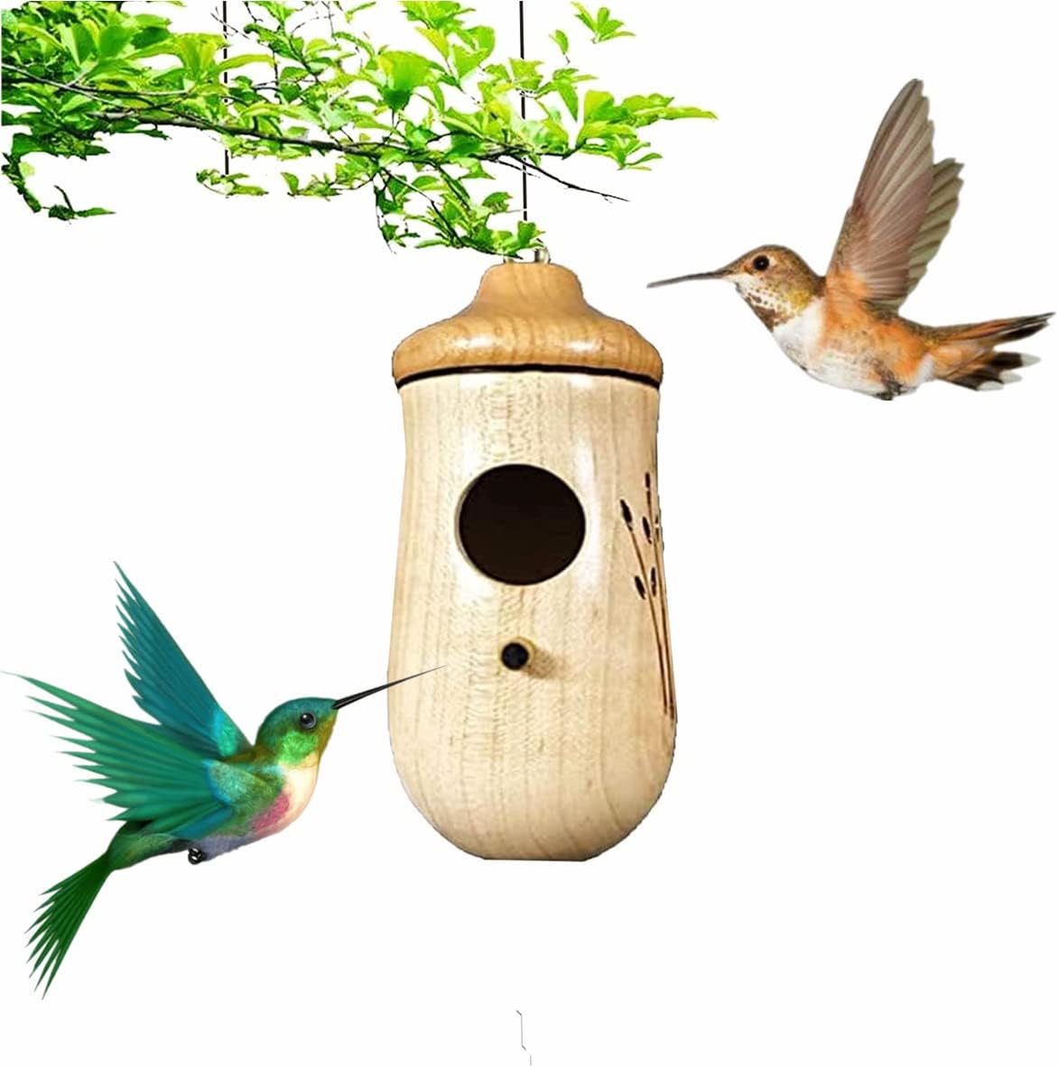 BOMEIQEE Hummingbird House, 4.5 Inches Mini Bird House