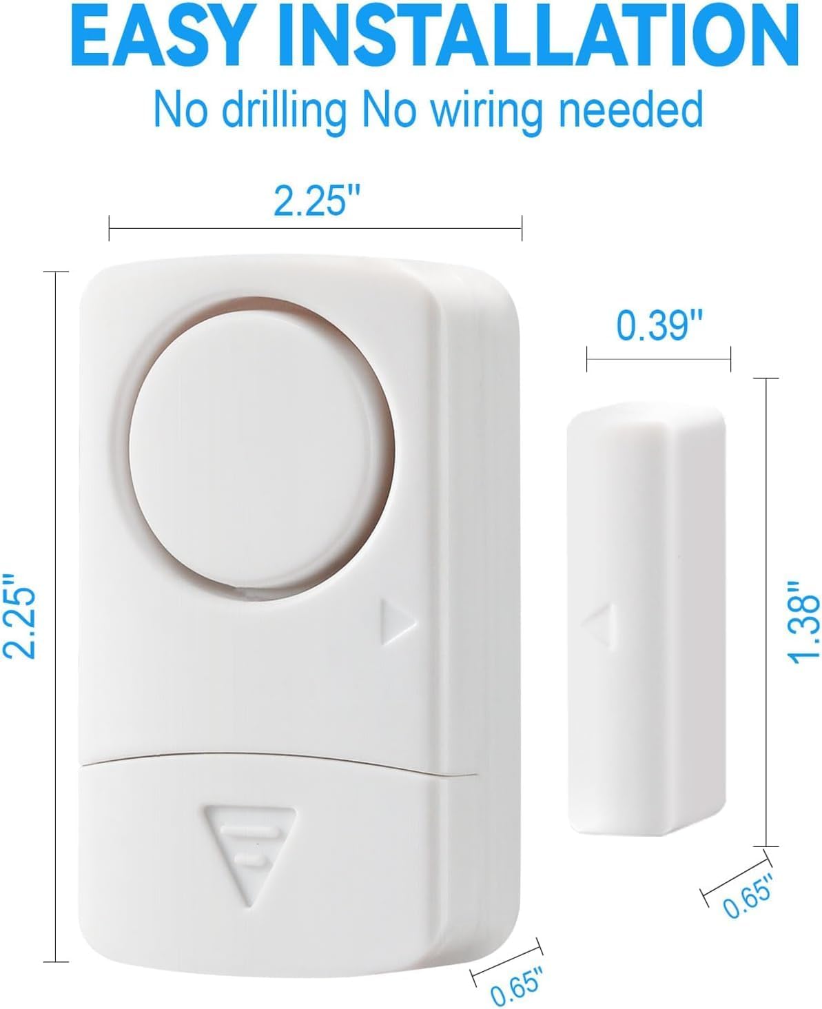 Door Window Alarm, Window Sensor Alarms for Dwelling Security, 120 DB Pool Door Alarm for Children Security