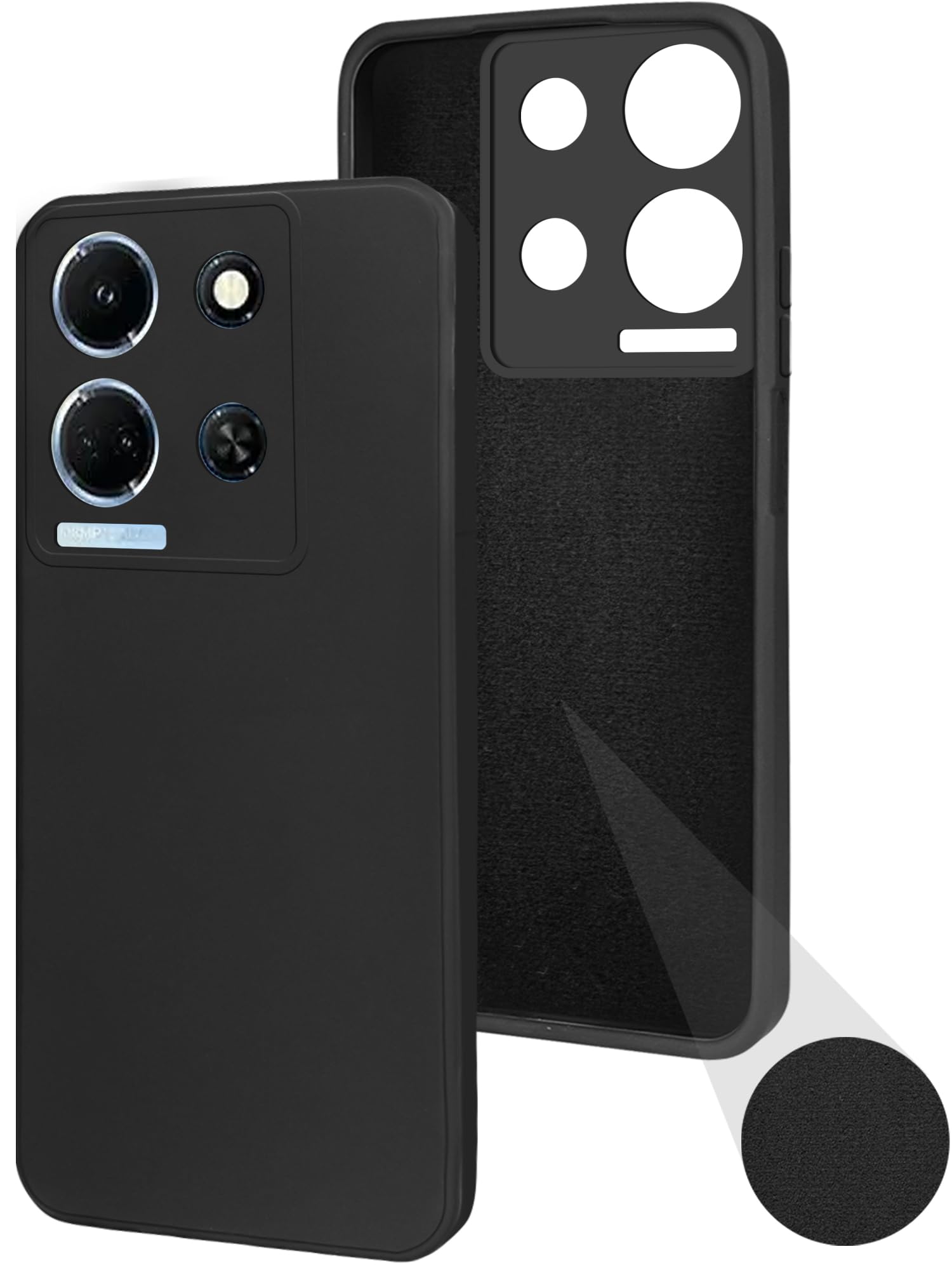 Jkobi Back Cover Case for Infinix Note 30 5G (Matte Finish Silicone with Inside Fiber Cloth |Black) (B0CC9Q89SN) Amazon Price History, Amazon Price Tracker
