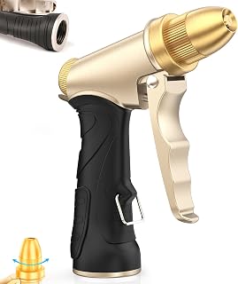 Irrigation gun, high-pressure gun, high pressure gun, garden sprayer, adjustable metal cleaning gun, lock trigger, for efficient car washing