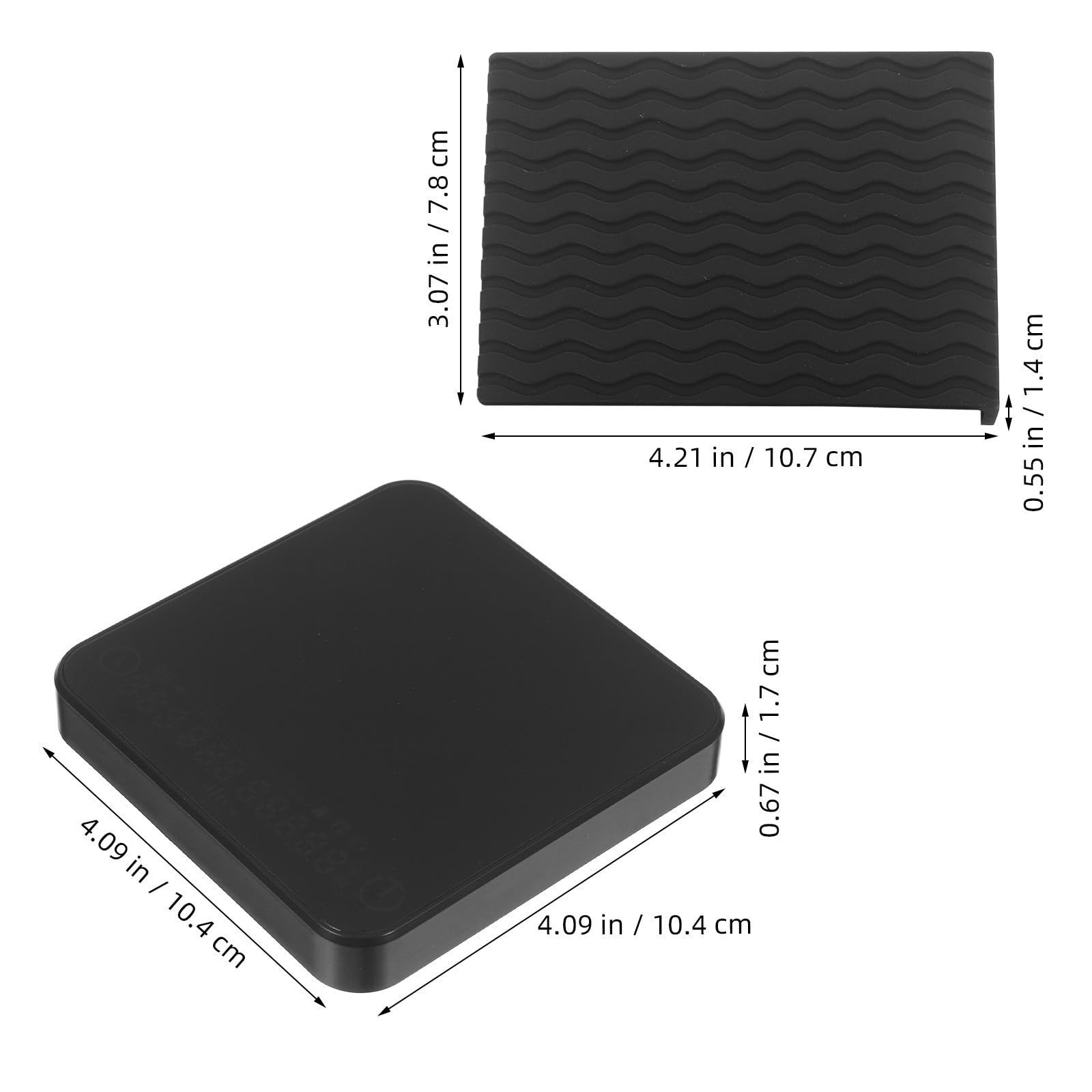 Báscula Digital Material Abs y Silicona Alta Precisión 2kg/0.1g para Café con Temporizador Portátil y Carga Usb-c Adecuado para Camping y Viaje