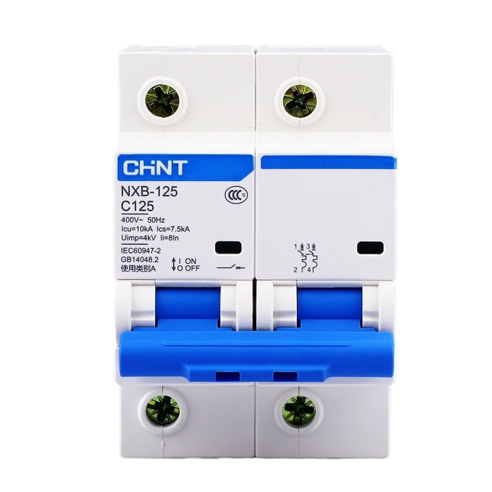 YFHGULBTK NXB-125 2P 63A 80A 100A 125A 220V 230V 50HZ Miniature Circuit Breaker MCB DZ47(100A)
