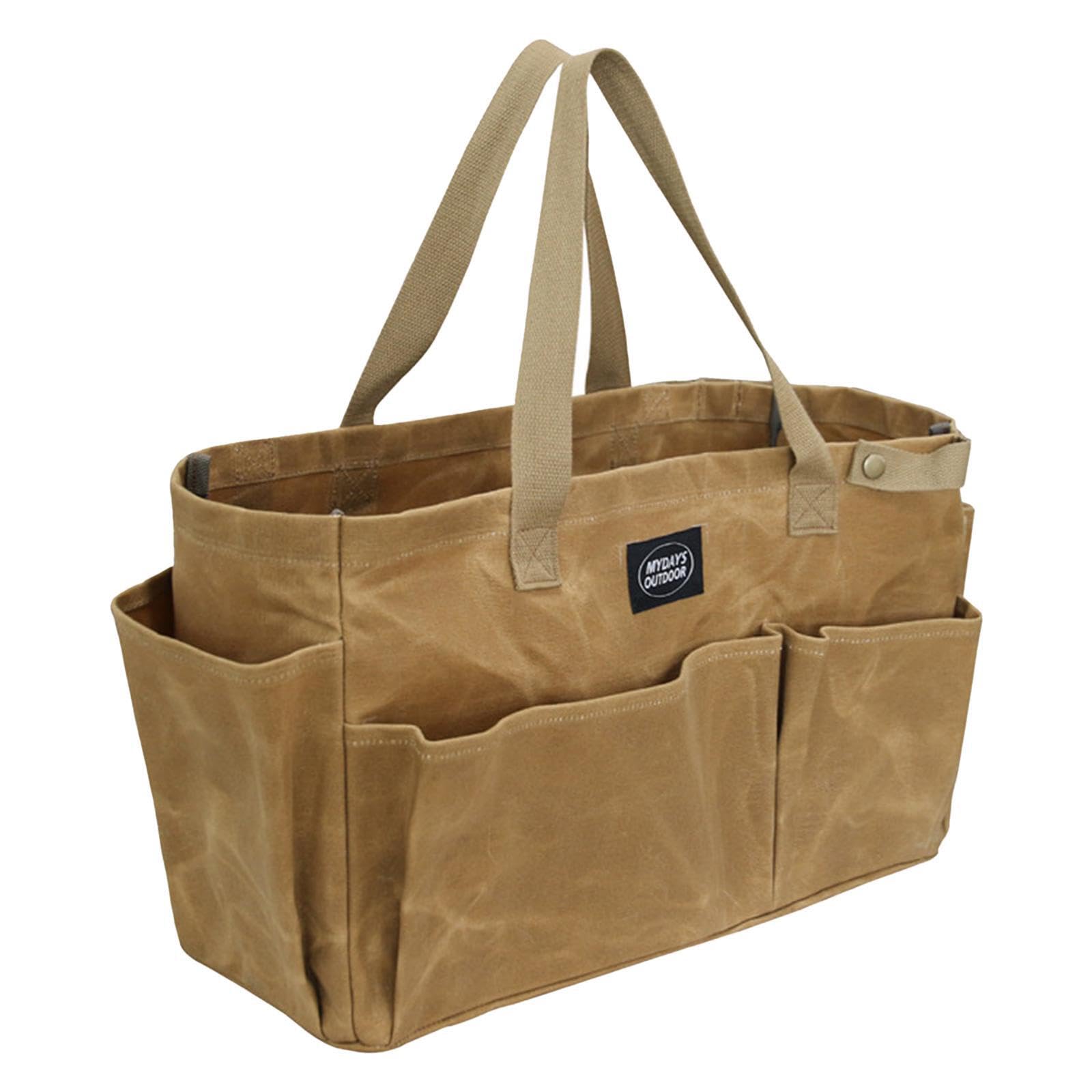 Borsa da picnic, borsa da viaggio per esterni, grande capacità, organizer per attrezzatura campeggio, con tasche multiple, tasche laterali per baule escursionismo,