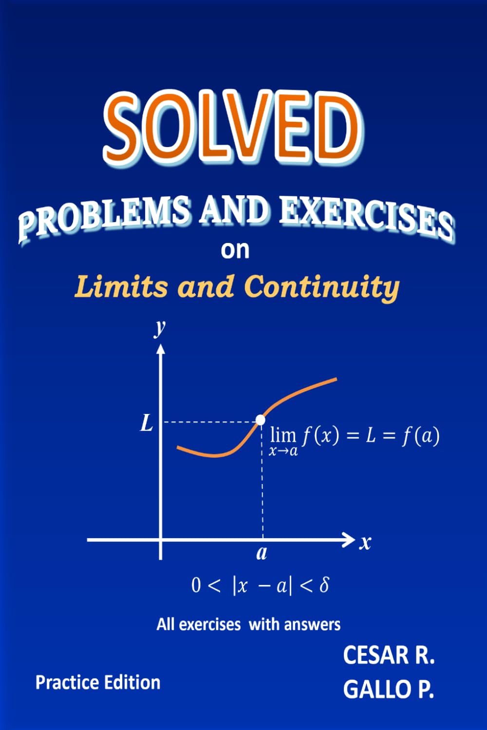 Solved Problems and Exercises on Limits and Continuity: Practice for Calculus I: Epsilon-Delta Proofs, One-Sided Limits, Trigonometric Limits, and Continuity