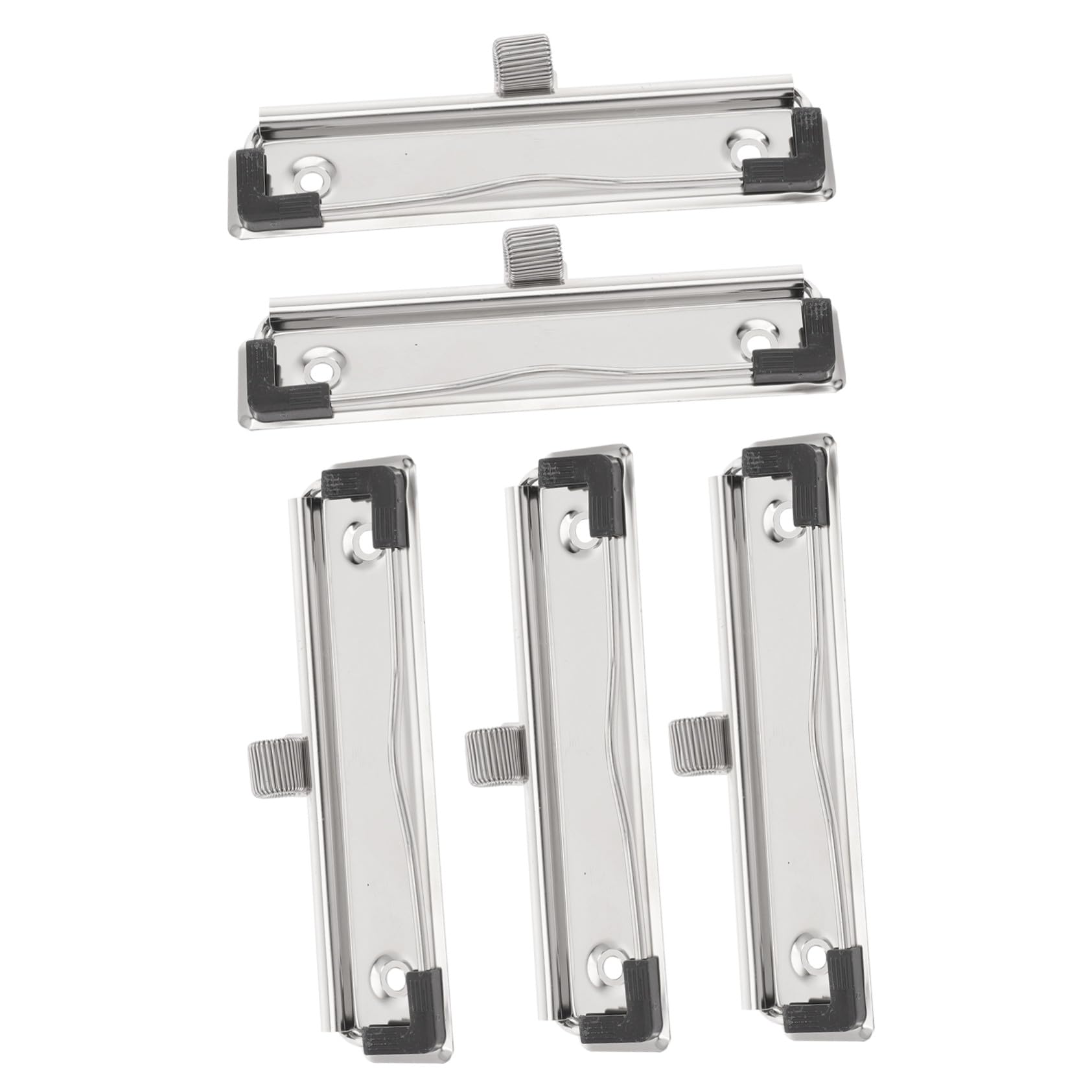 Clips pour tableau de planification en métal argenté solide lot de 5 - 8
