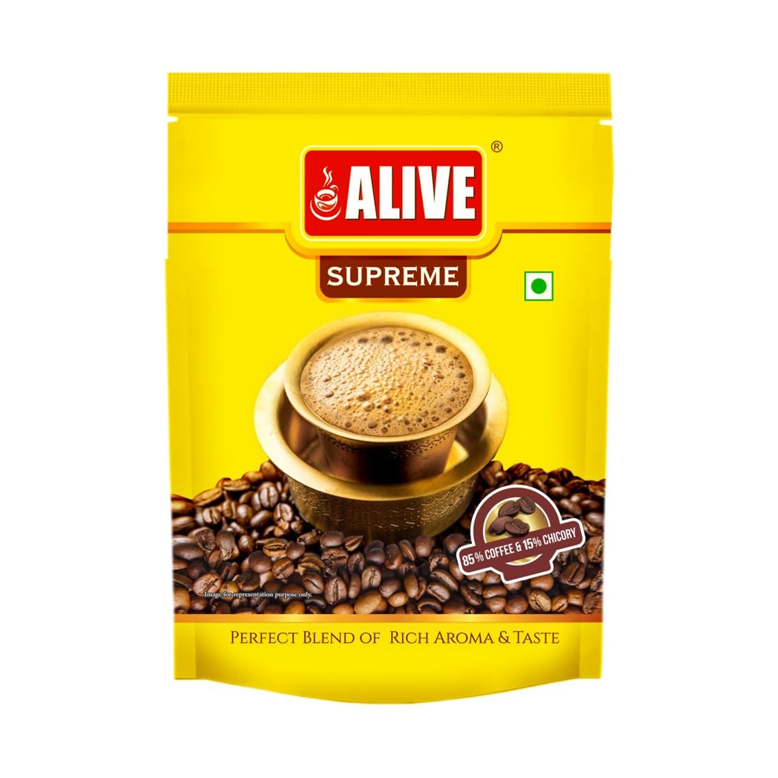 Alive Supreme Filter Coffee 85:15 Blend| Coffee 85% Chicory 15% |Pack of 2 x 200g | Multi Pack - 400g (B0D9DL2R4M) Amazon Price History, Amazon Price Tracker