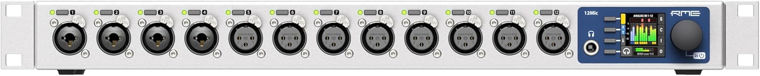 RME 12Mic 12-channel Network Controllable Microphone Preamp