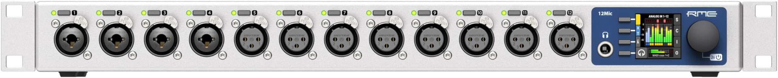 12Mic 12-channel Network Controllable Microphone Preamp