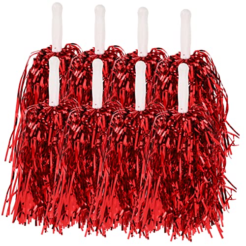 Pompons de cheerleading métalliques bleus pour spectacles sportifs
