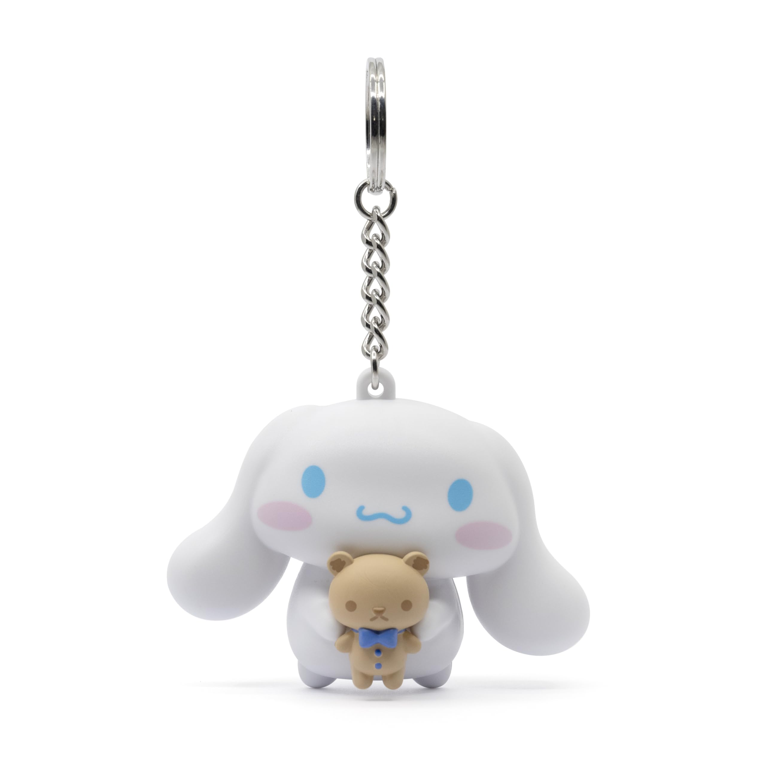 YuMe Hello Kitty & Friends Keychain - Cinnamoroll | Pocket Hero Window Series Accessories for Kids Age 4+ | Metal Keyring & Rubber Doll Figure | Collectable Sanrio Gift | Get all 6 Cute Characters