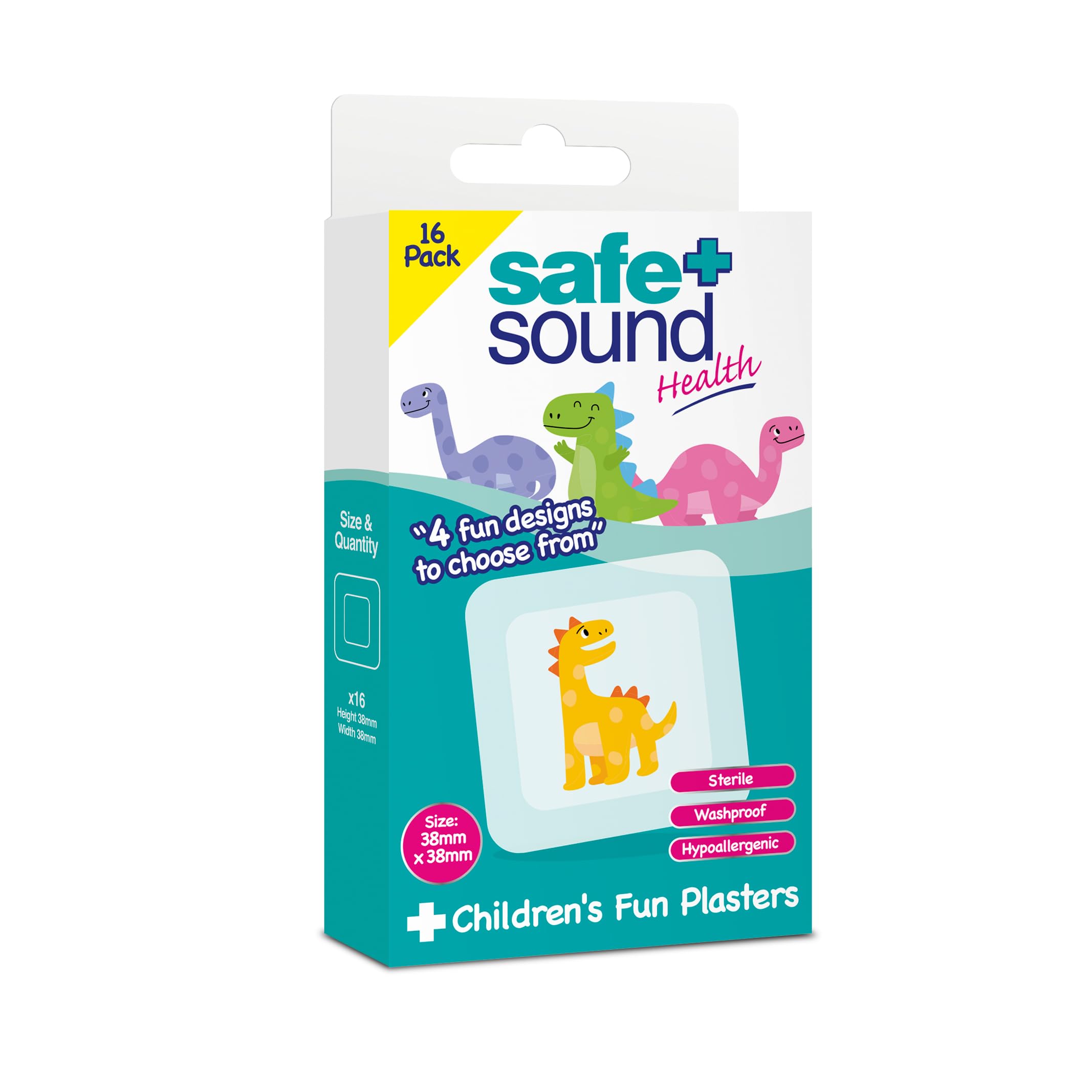 Safe & Sound Kids Fun Dinosaur Plasters
