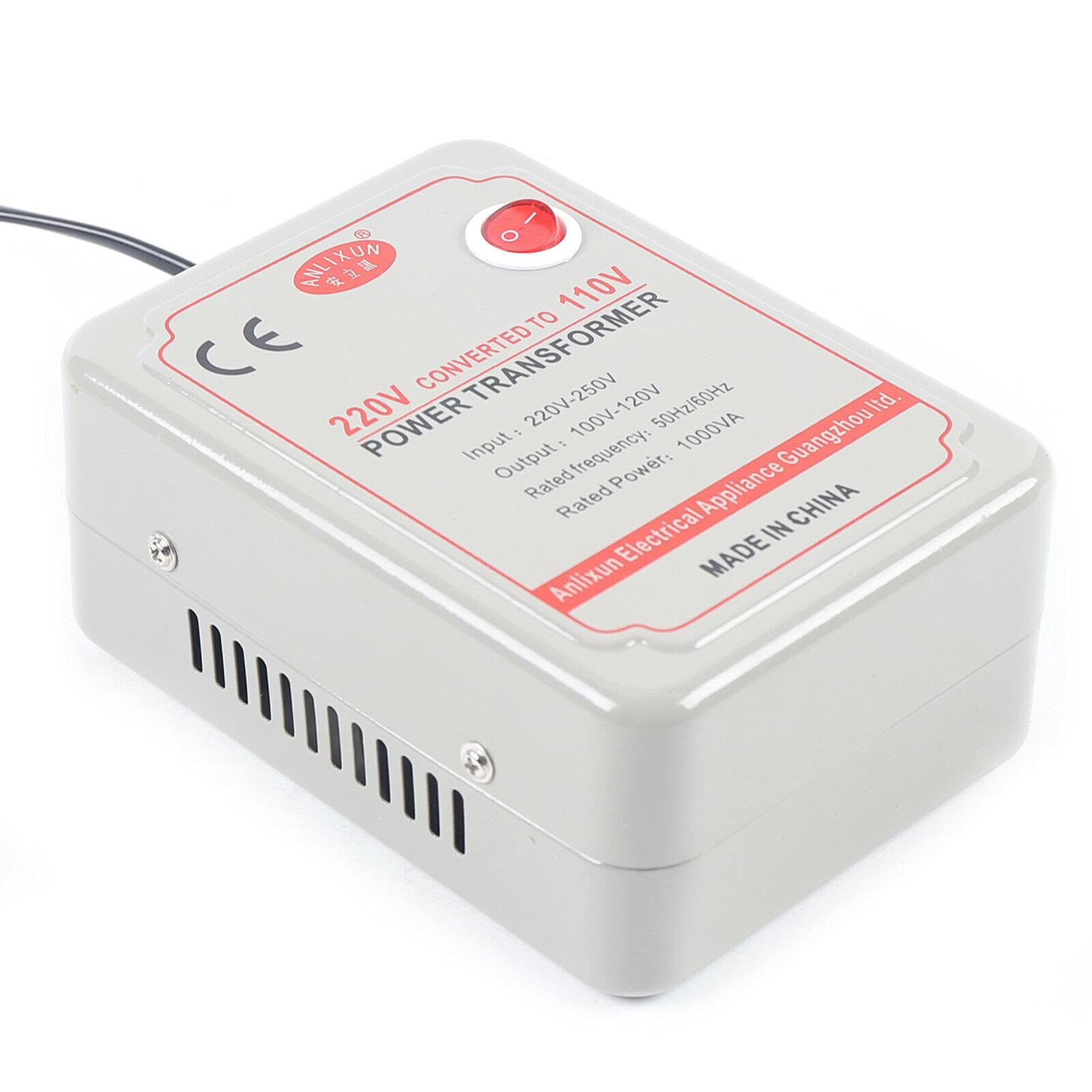 Transformador para aparatos eléctricos (220-250 V a 100-120 V, 1000 W)