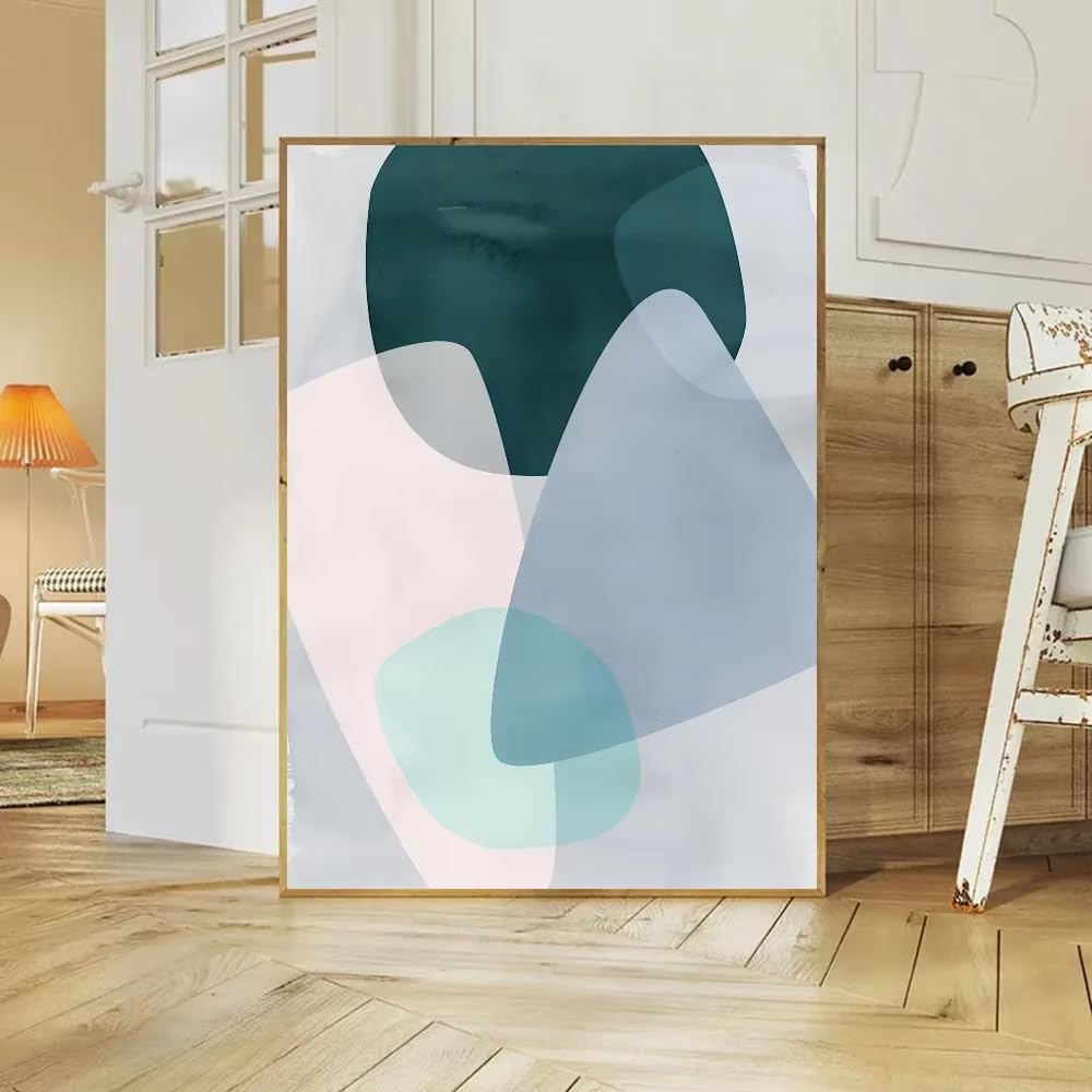 DFZEWKI Graphic Abstract Poster Canvas Painting Art Modern Home Living Room Bedroom(60x80cm(24x31in)/No frame)