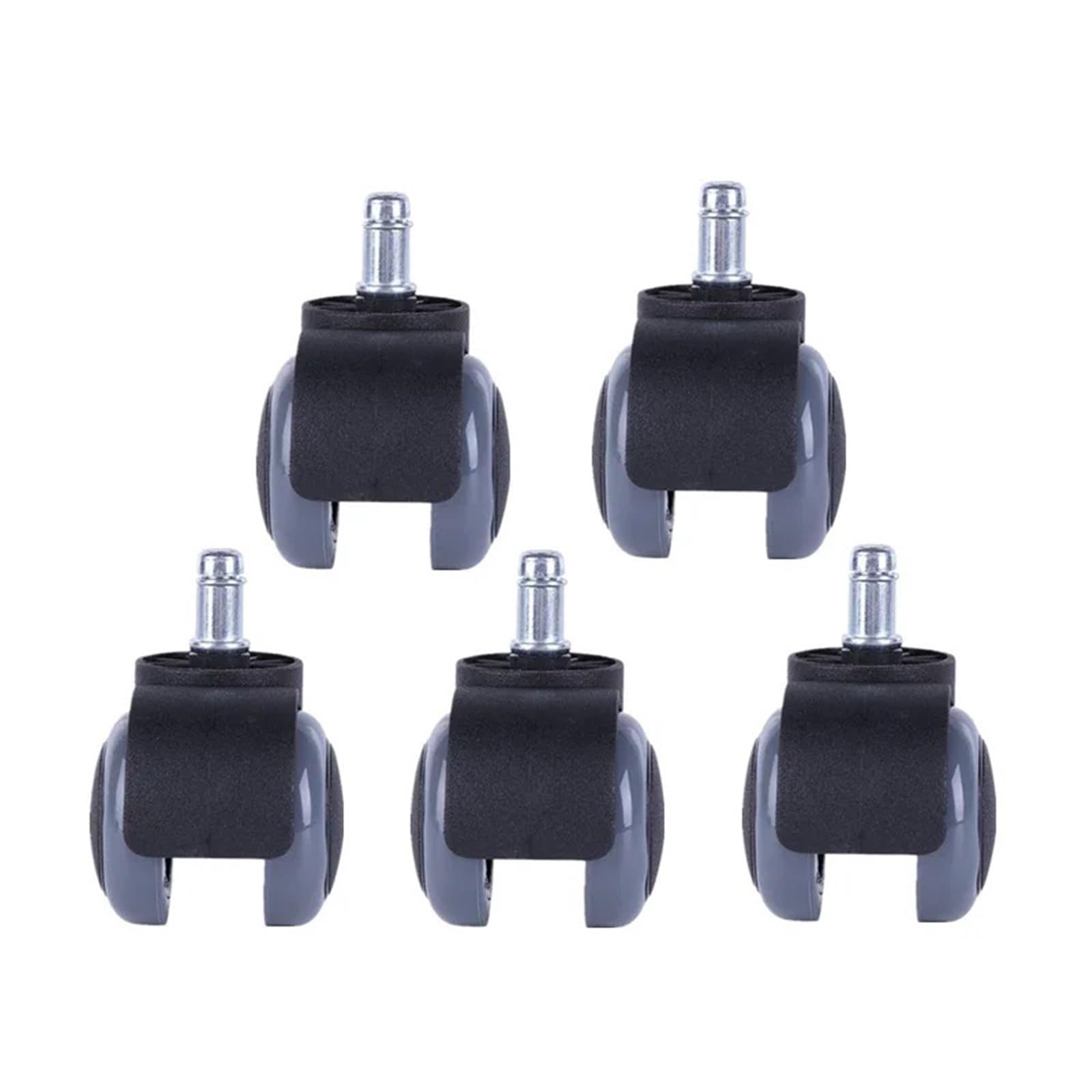 Caster Wheels, 5 Pcs/Lot Caster 2 Inch 11mm Furniture Gray Pu Office Chair Snap Ring