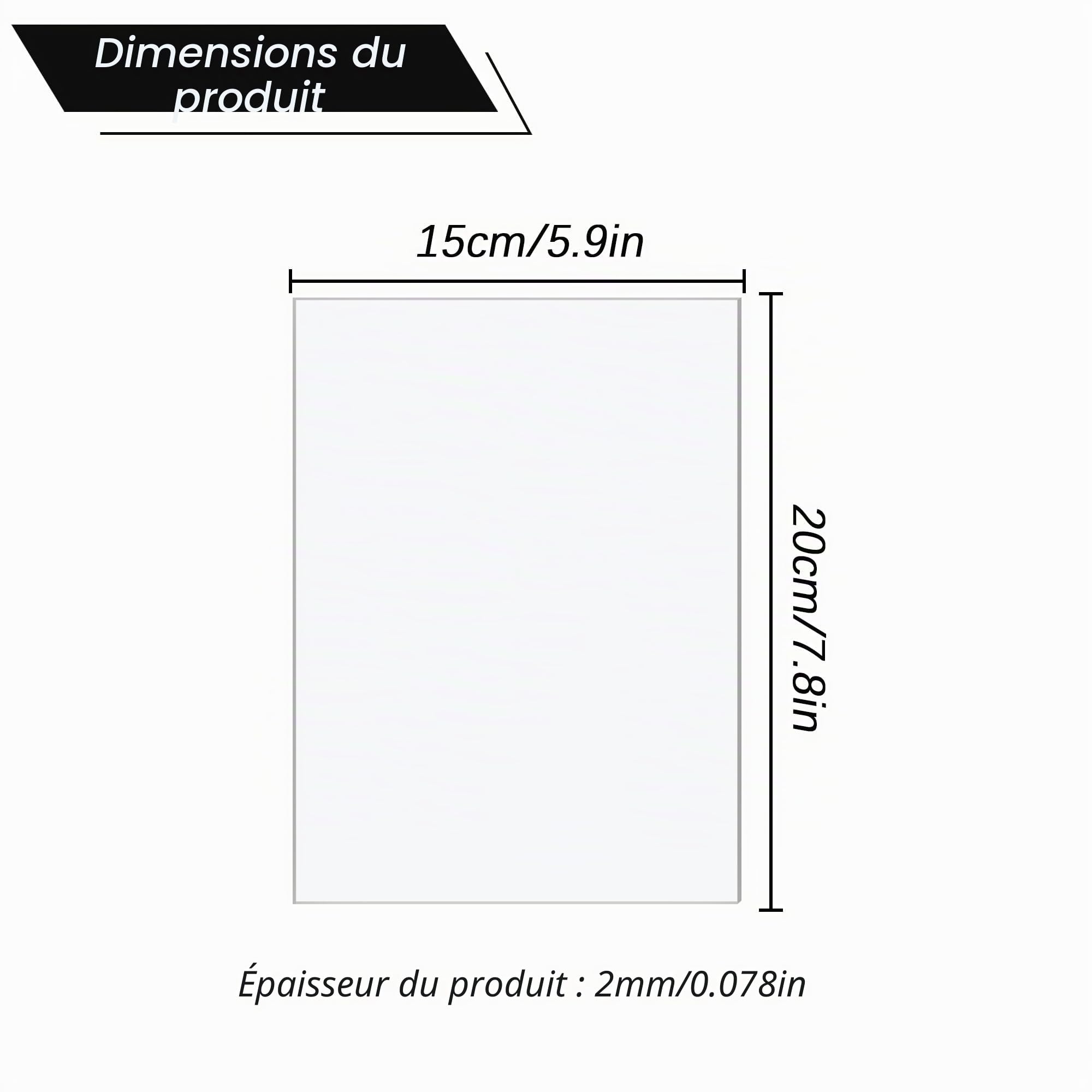 Taiyeestar 10 pièces 200 x 150 x 2 mm Plaque Acrylique Transparente, Feuille de Plastique Plaque Transparent pour Remplacement du Verre du Cadre Photo, DIY Projets, Peintures