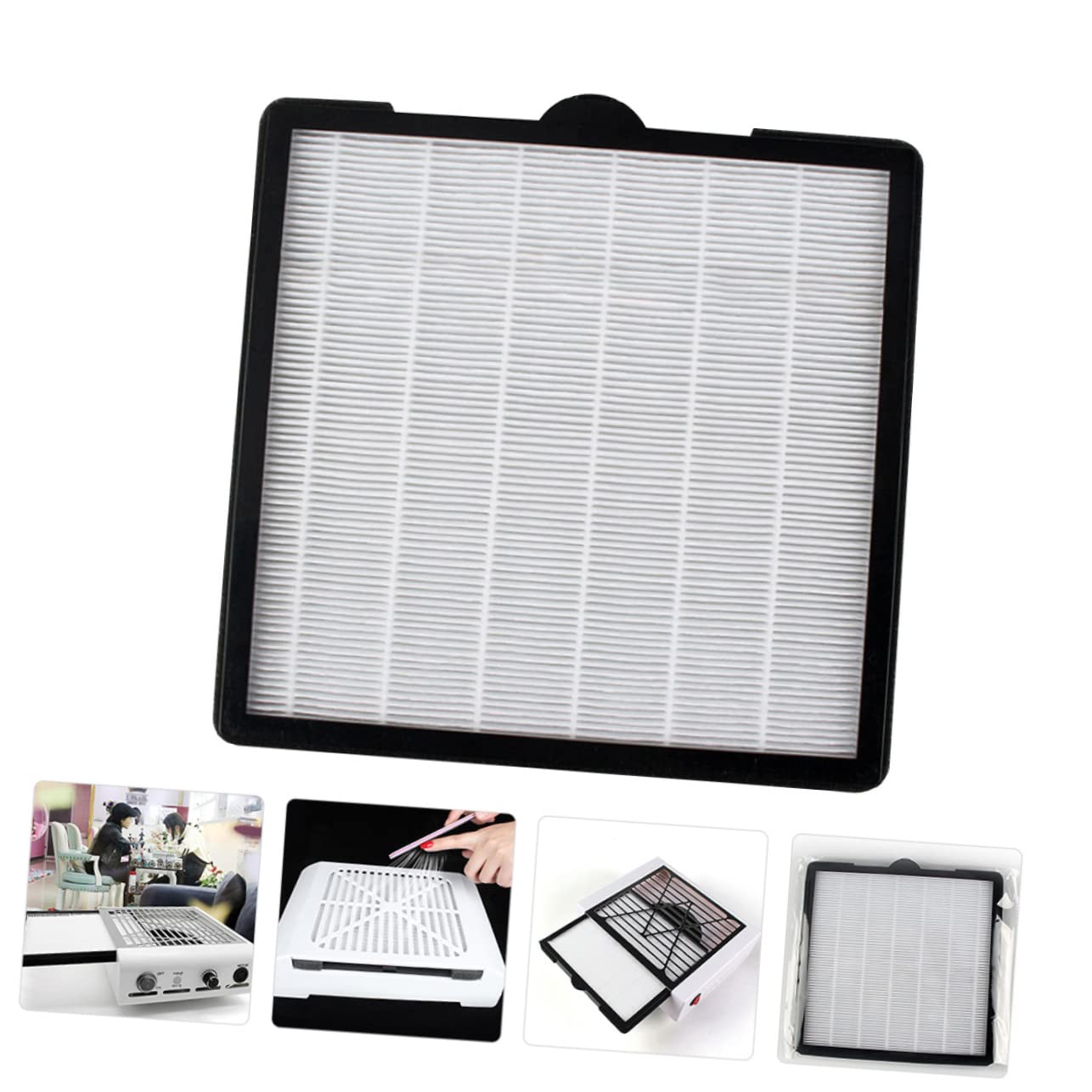 SOESFOUFU Nail Art Collector Vacuum Cleaner Strainer Reusable Filters White Comfortable Protection for Machine