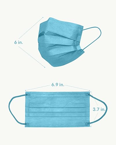 Miniatura 101 de FriCARE Mascarillas desechables para adultos, 4 capas ASTM nivel 3, protección contra alergias, envueltas individualmente, paquete de 50, surtido