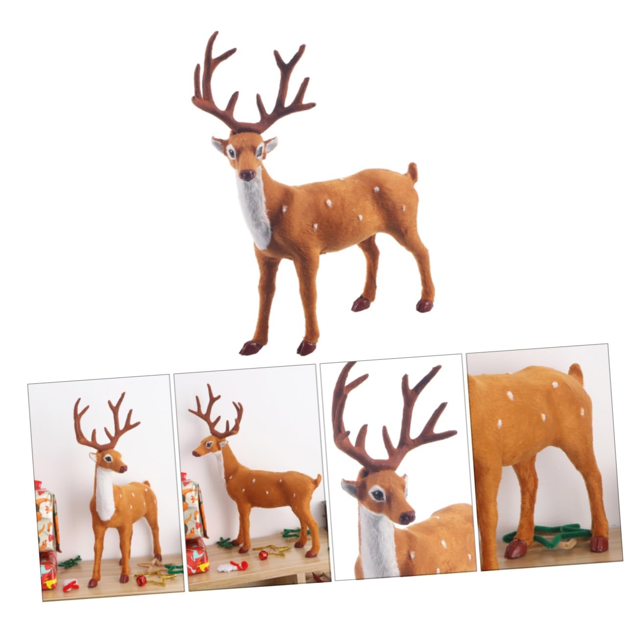 Alipis Décorations De Noël en Forme D'Élan 6 Pièces Décoration Créative pour La Maison