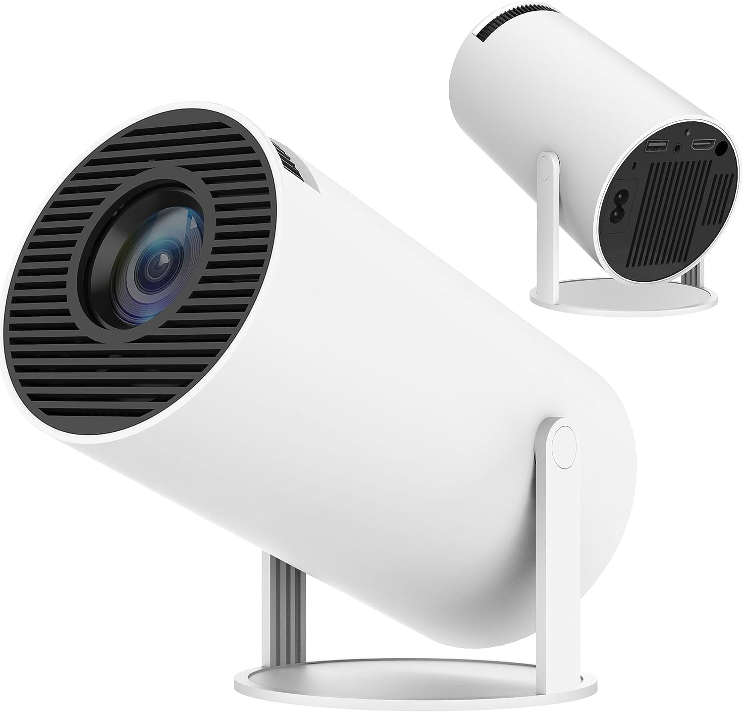Mini Projector Wifi Portable Auto Keystone Projector,-4K Fhd 1080P Smart Home Cinema Projector,White-image-6