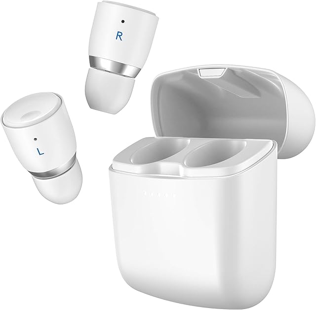 Cambridge Audio Melomania 1+ True Wireless Earbuds - Bluetooth 5.0, Hi-Fi Sound, In Ear Headphones for iPhone and Android with Charging Case and App Control (White)