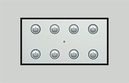 Smarteefi 8 Port Modular WiFi Smart Switch Board, Customizable with Smarteefi add-on modules, Compatible with Alexa (Size:...