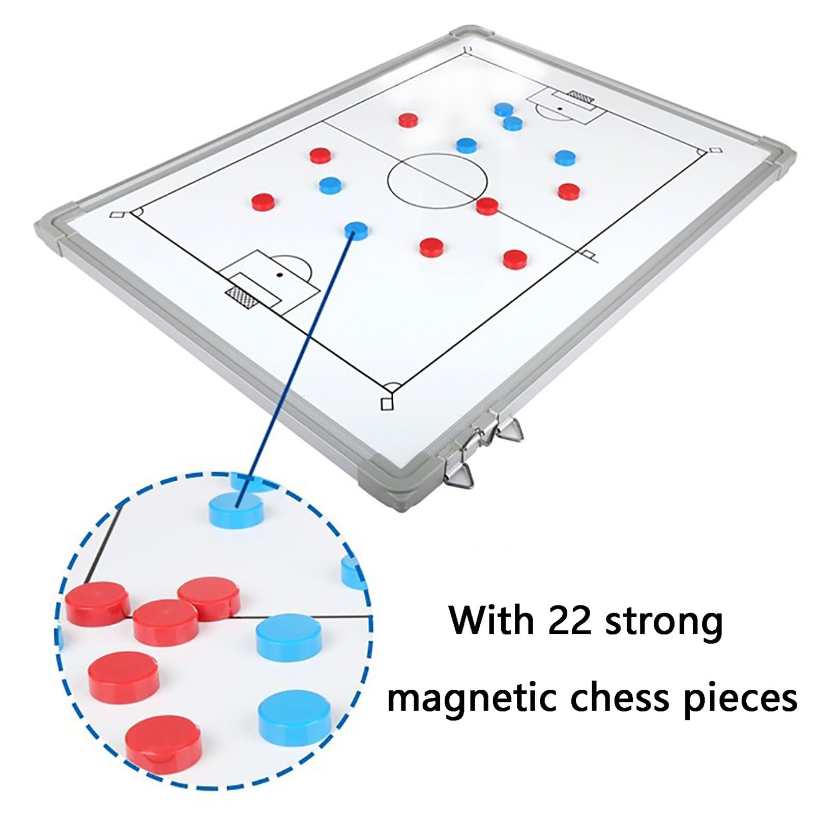 Lavagnetta Strategie di Calcio, Lavagna Calcio Allenatore con Penna Magneti con Penna, Resistente e Durevole, Design Appendibile, per Allenamento Competizione