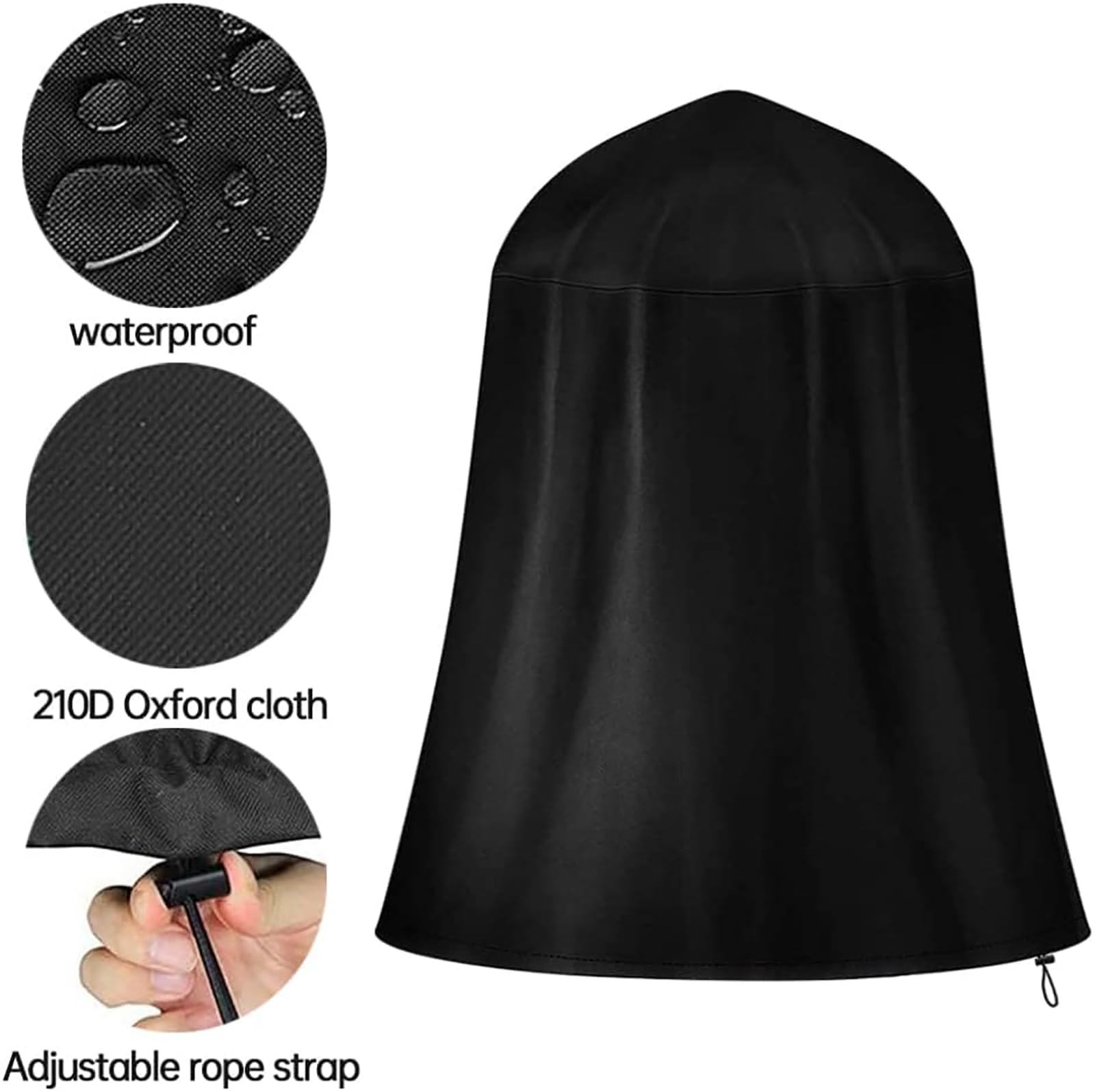 Bâche De Protection Hiver Pour Fontaine - Matériau Polyester 210D Robuste Et Imperméable - Facile à Ranger