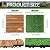 24 Pcs Hardwood Interlocking Patio Deck Tile and Artificial Grass Tile Waterproof Wood Flooring Tile Interlocking Turf Tile Outdoor Self Draining Tile for Balcony Garden Patio Lawn, 12x12 in