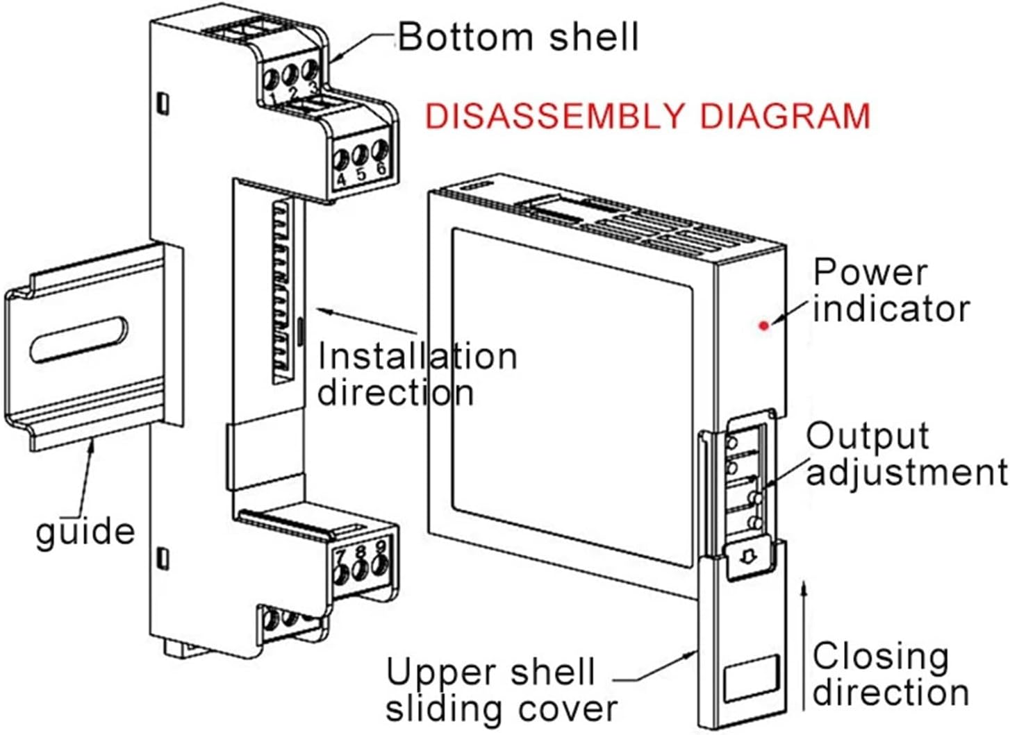 Signal Isolation Transmitter 1 in 2 Out Channel 24v DC Power Supply 0.1% fs Signal Isolator 0-10v 4-20ma Analog Voltage Signal Splitter 18-30V Power(1 in 1 Out,Input 0-75MV_1-5VDC)