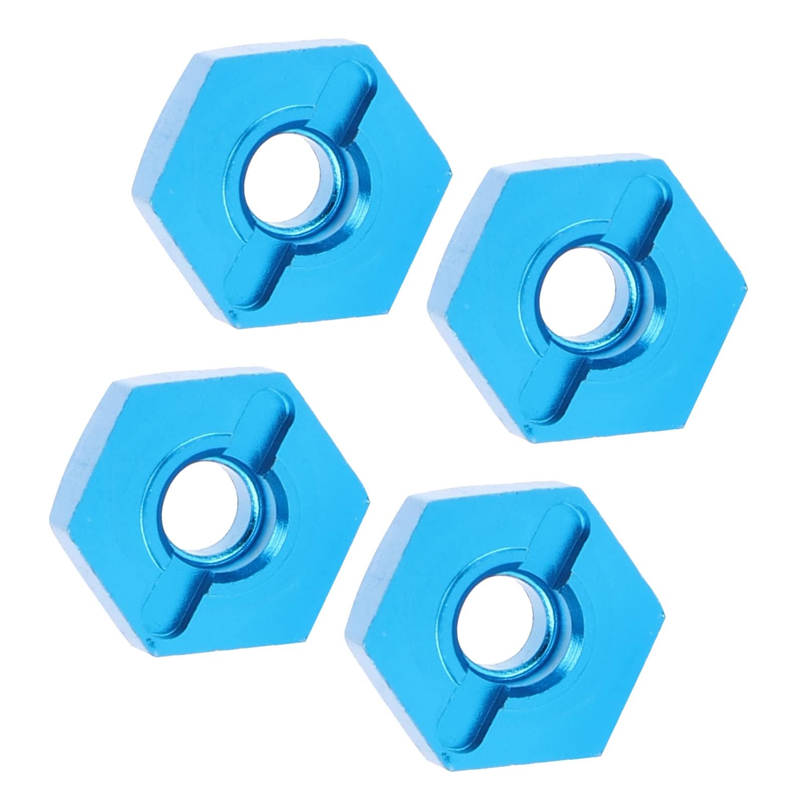 5mm RC Nakrętki Sześciokątne, 5mm Koła ze Stopu Aluminium Hex Mount Hub Nakrętka z Kołkami do 1/14 144001 RC Car(Niebieski 1266B)