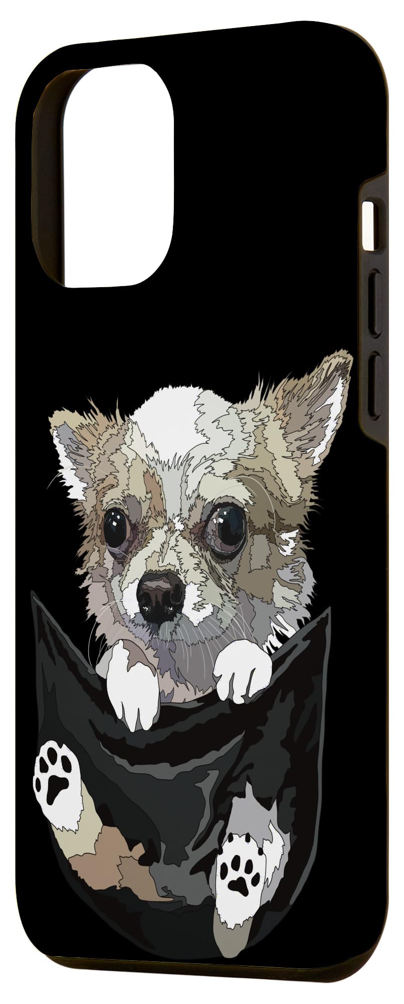 iPhone 14 Pro Max Chihuahua In Pocket Chihuahua Puppy Long Haired Dog Lover Case - Image 2